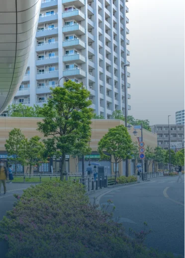 鹿島田駅周辺の風景