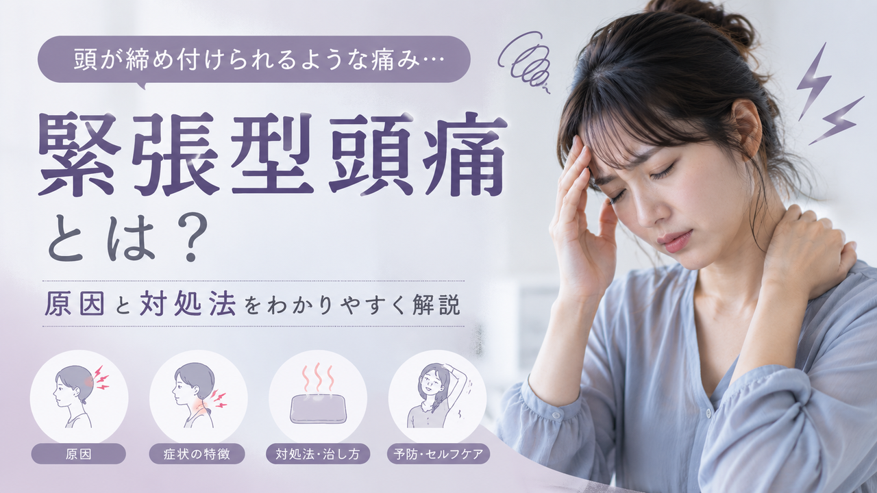 緊張型頭痛とは – 緊張型頭痛の原因や対処法について